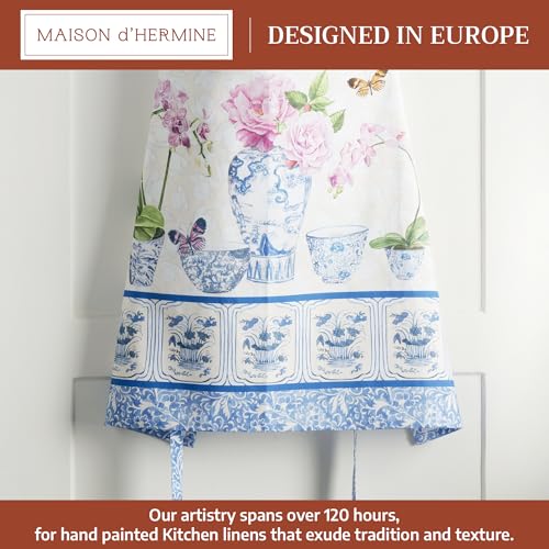 Maison d' Hermine Aprons for women with Pocket 100% Cotton (27.50"x31.50") - color: 013 - Canton