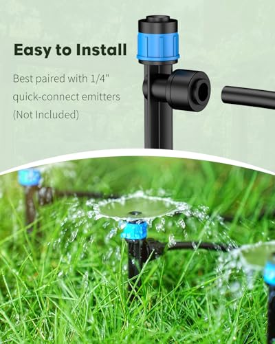 Pawfly 200FT 1/4 Drip Irrigation Tubing, Black Distribution Tubing - size: 200 FT 1/4" PE Drip Irrigation Tubing