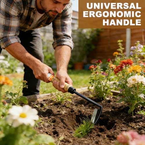 Garden Weeding Hoe, a Professional Handheld Sharp Weeding Tool for Managing Gardens, Gardens, and Farms (Large)