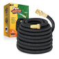 Flexi Hose Lightweight Expandable Garden Hose, 100FT -Retractable Garden Hose, Water Hose - No-Kink Flexibility, 3/4 Inch Solid Brass Fittings and Double Latex Core - size: 100 ft