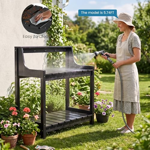 Potting Table–Storage,Workstation - color: Black