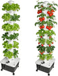 Hydroponic Tower, 14-Layer Hydroponics Growing System Kit with 70 Slots, Vertical Garden System with 20L Water Tank and Pump for Indoor Outdoor Home, Balcony & Patio - size: 70 Pods