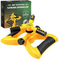 Joeys Garden Rotating Lawn Sprinkler for Yard & Kids, 360° Coverage, Yellow - color: YELLOW