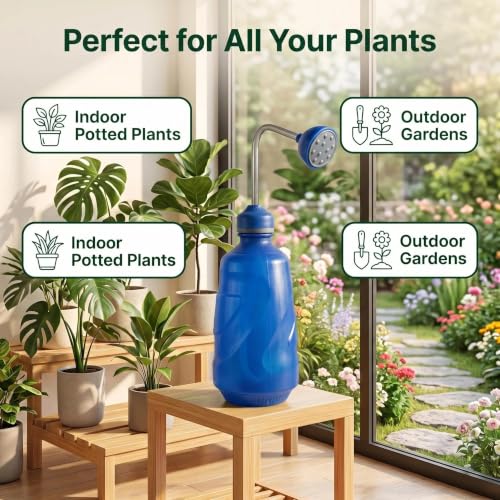 Watering Can for Seedlings, 15oz Plant Watering Can, Indoor Plant Watering Can, Flower Watering Can, Small Watering Can for Houseplants, Garden Flowers, Succulents(Blue) - color: Blue
