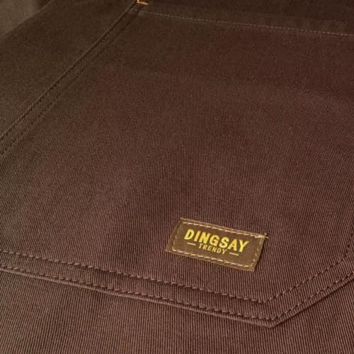 Mens Womens Kitchen Apron with Pockets & Towel Loop, Brown - color: Brown