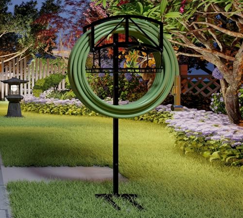 Fire Beauty Stainless Steel Garden Hose Holder for Yard Lawn Storage - style: Bridge Design