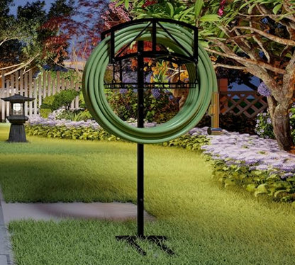 Fire Beauty Stainless Steel Garden Hose Holder for Yard Lawn Storage - style: Bridge Design