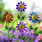 4 Pack Wind Spinner Outdoor,Waterproof Metal Flowers Windmill - size: Sunflowers-4Pack