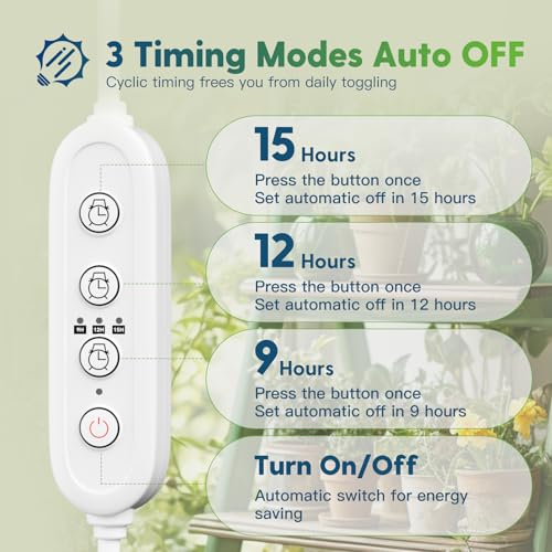 FREELICHT 2Pack 4FT Grow Light for Indoor Plants, Timer, 40W Full Spectrum