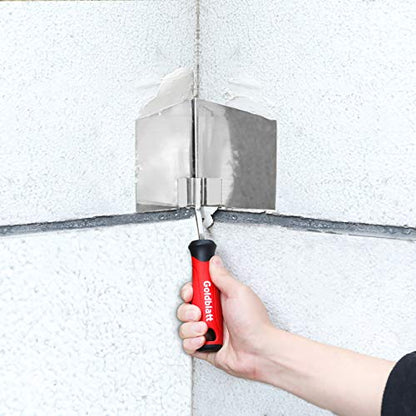 Goldblatt 2 Piece Drywall Corner Tool Set, Outside & Inside Corner Trowel