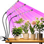 LED Plant Grow Light, Suitable for Indoor Plants, Full Spectrum Clip on Plant Growing Light with Red, Blue, Yellow Beads, 10 Brightness Levels, 3 Light Modes, 3/9/12H Auto Timer, 3 Head - size: Red+Blue+Yellow-3Head 1Pack