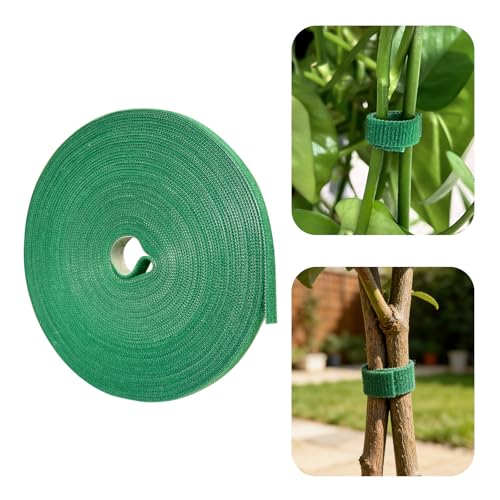 50FT Nylon Garden Tie Plant Tape Supports for Climbing Plants Green - color: Green