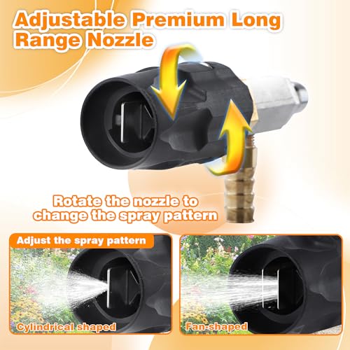 JOEJET Adjustable Long Range Downstream Injection Nozzle Kit 2-2.5 GPM - size: 45 FT, style: 2-2.5 Gallons