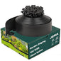 JERIA 4 Inch Tall 33 FT Garden Edging Kit with 45pcs Spikes, Plastic Edging for Landscaping - size: 4IN x 33FT