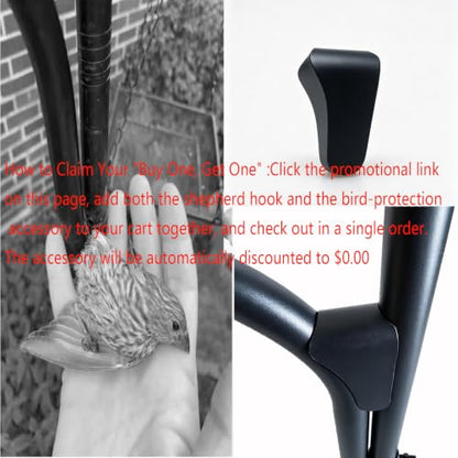 MIPON Adjustable 78/62/46/30 Inch Double Shepherds Hooks or Outdoor