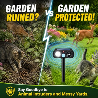 2026 Upgraded Sonic Fortress Pro Deer Repellent Devices 2Pack