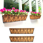 LaLaGreen Fence Wall Planter (30 in, 2 Pack) Black Metal Coco Liner Box - size: 30" (76cm) x 2 Pack