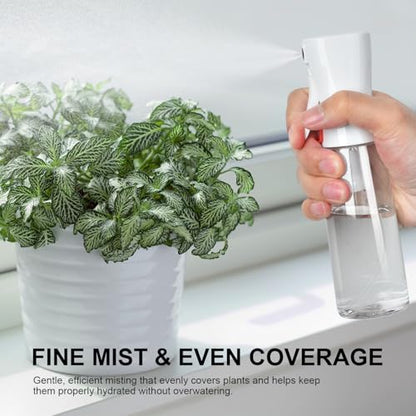Continuous Spray Bottle for Hair, Ultra Fine Mist Sprayer, 2 Pack