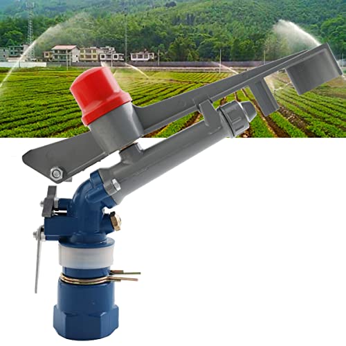 1'' Agriculture Irrigation Spray Gun Sprinkler Large-Area Irrigation Spray Gun Garden Farm Watering Sprinkler 360° Adjustable Watering for Farms, Orchards, Tea Gardens, Forestry - size: 1 inches, Pack of 1