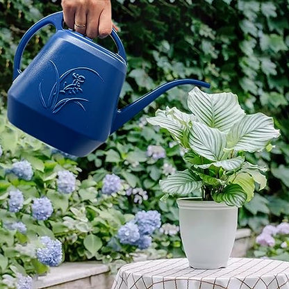 Plant Watering Can - Blue - 1/2 Gallon - color: Blue