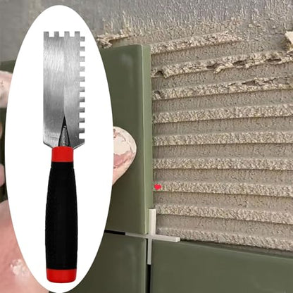 Tile Tools Square-Notched Trowel Set,3 PCS Grout & Margin Trowel