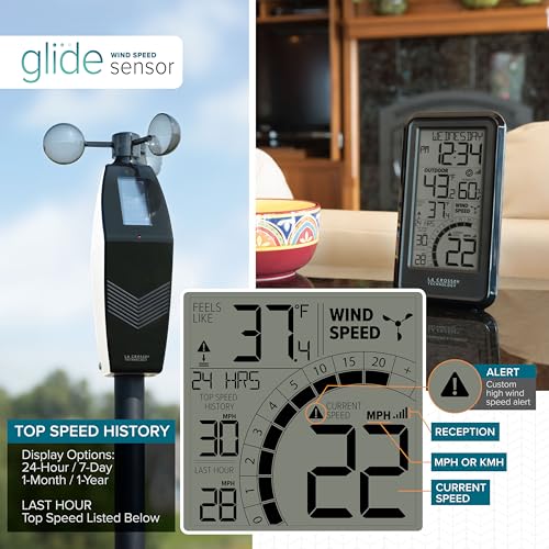La Crosse Technology 327-1418BW Monochromatic Digital Wind Speed Station