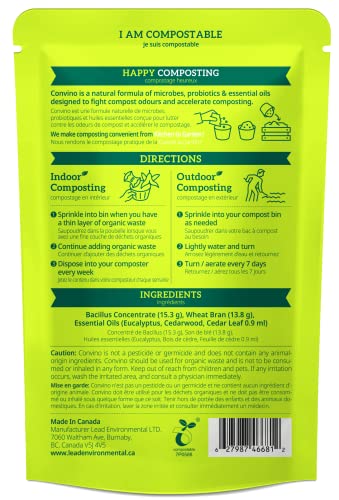 A Compost Starter/Accelerator Which Help to Reduce Kitchen Waste Odor and Convert Yard Waste to Fertile Humus for All Composting Systems. Comes in 1 Package That Contains 4 Packets Inside