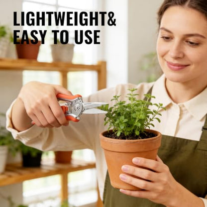 FLORA GUARD 3-Pack Pruning Shears, Stainless Steel Straight Blades