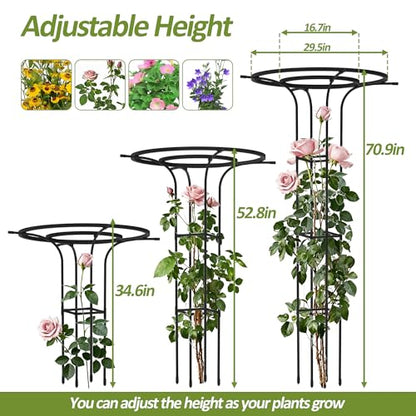 Trellis for Climbing Plants Outdoor - 69" Plant Support, (2PCS) - size: 69"H-2pcs