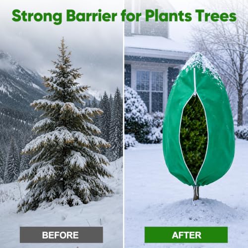SPORTYOUTH 4 Pack Plant Covers Freeze Protection Frost Blankets 47.2"x72" - size: 47”x72"-4P