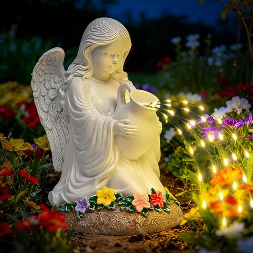 GIGALUMI Angel Statue Solar Garden Yard Decor Outdoor Gifts for Women