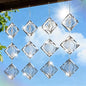 Bird Deterrents for Outside 12 Discs Stainless Steel, 4 Sets