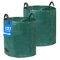 2 Pack 137 Gallons Reusable Yard Waste Bags Lawn Leaf Bags - style: 2pcs 137 gallons bags with double bottom