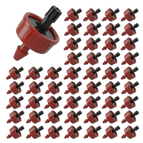 1 GPH Pressure Compensating Drippers for Irrigation System,50 Pack - size: 1 GPH 50PCS