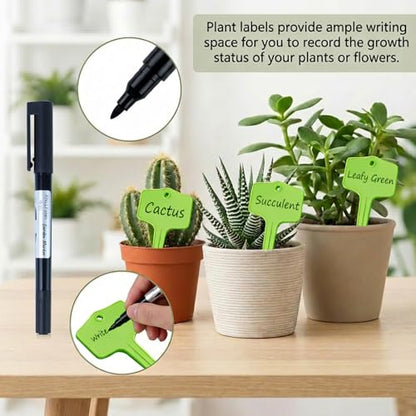 30 Pcs Seed Envelopes, 30 Pcs Plant Labels and 1 Plant Marker (Green) - color: Green