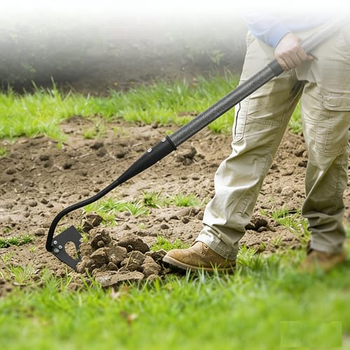 70 Inch Garden Hoe, Heavy Duty Metal Weeding Hoe Tool for Standing, Loosening Soil, Digging, Planting & Ridging - Ergonomic Gardening Hand Tools for Women Men Seniors - size: 70 Inches