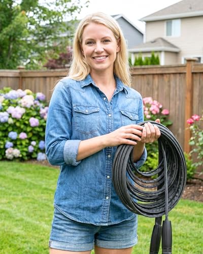 Garden Watering Hose 100 FT, Flexible & Lightweight Water Hose, 5/8 Inch - size: 100 FT