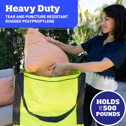 DURASACK Heavy Duty Storage Tote Bag 22-Gallon, Lime Green - color: Lime Green, size: Single