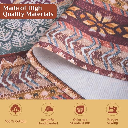 Maison d' Hermine Aprons for women with Pocket 100% Cotton (27.50"x31.50") - color: 050 - Fair Isle