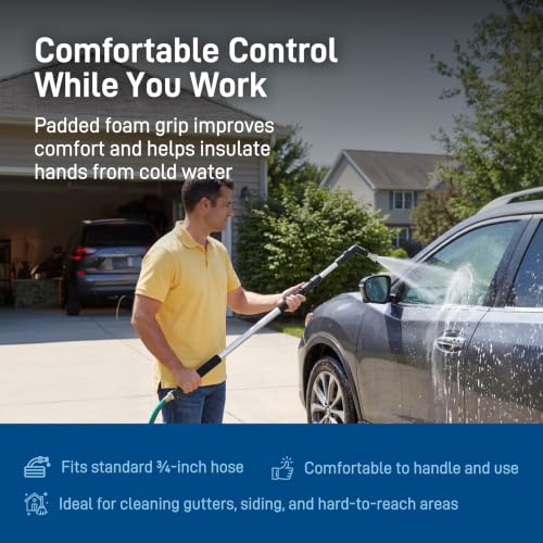 Orbit Telescoping Gutter Cleaning Wand, Silver - 58543