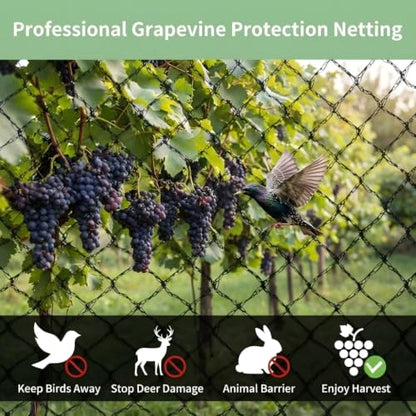 Bird Netting 20x40 FT Heavy Duty 1/2 Inch Mesh Garden Netting - size: 20x40 FT