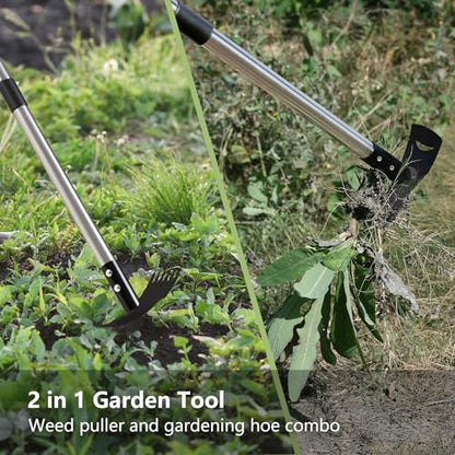 Mitclear Weed Puller Tool with Long Handle(58IN) for Garden Yard
