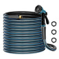 Heavy Duty Garden Hose 100FT, Flexible Water Hose With 10 Function Sprayer - color: Blue, size: 100FT