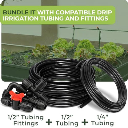 CARPATHEN 1/4" Tee Connectors for Quick Connect Drip Irrigation System Part