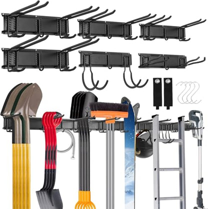 Sinoer 96 Inch Wall Mount Tool Organizer, Garage & Garden Storage Rack
