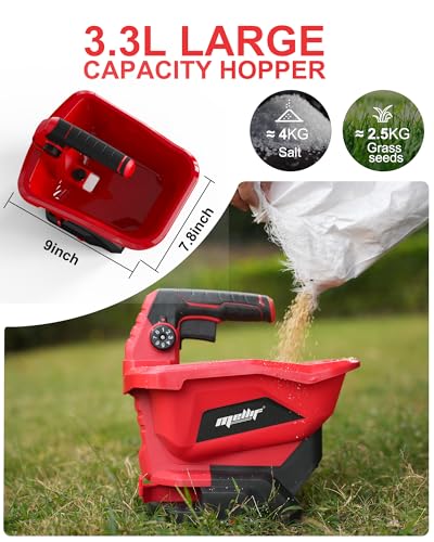 Cordless Handheld Seed Spreader Compatible with Milwaukee 18V Battery