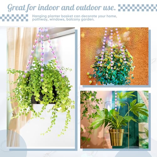 Landical 9 Pack 12 Inch Suncatcher Hanging Chain for Plants, Pink - color: Pink
