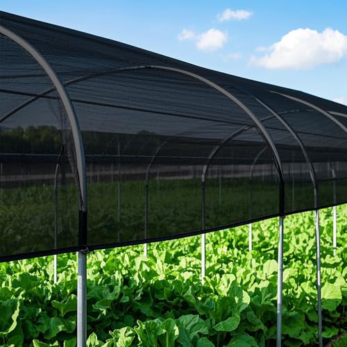 winemana 5x20 FT Black Shade Cloth, Mesh Tarp for Garden Greenhouse Patio - size: 40%-5 FT x 20 FT