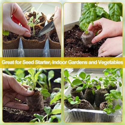 Legigo 100 Pcs 36mm Peat Pellets for Seedlings, Seed Starter Soil Pods - size: 36mm