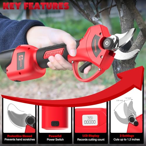 Pruning Shears Max 1.2IN Fit for Milwaukee 12V Battery
